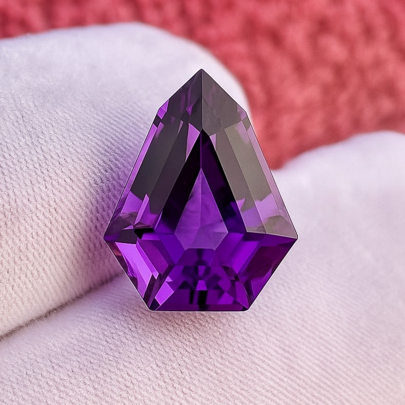 Natural Amethyst Fancy Faceted Cut 8.45 Cts. Gemstone (1 of 3)