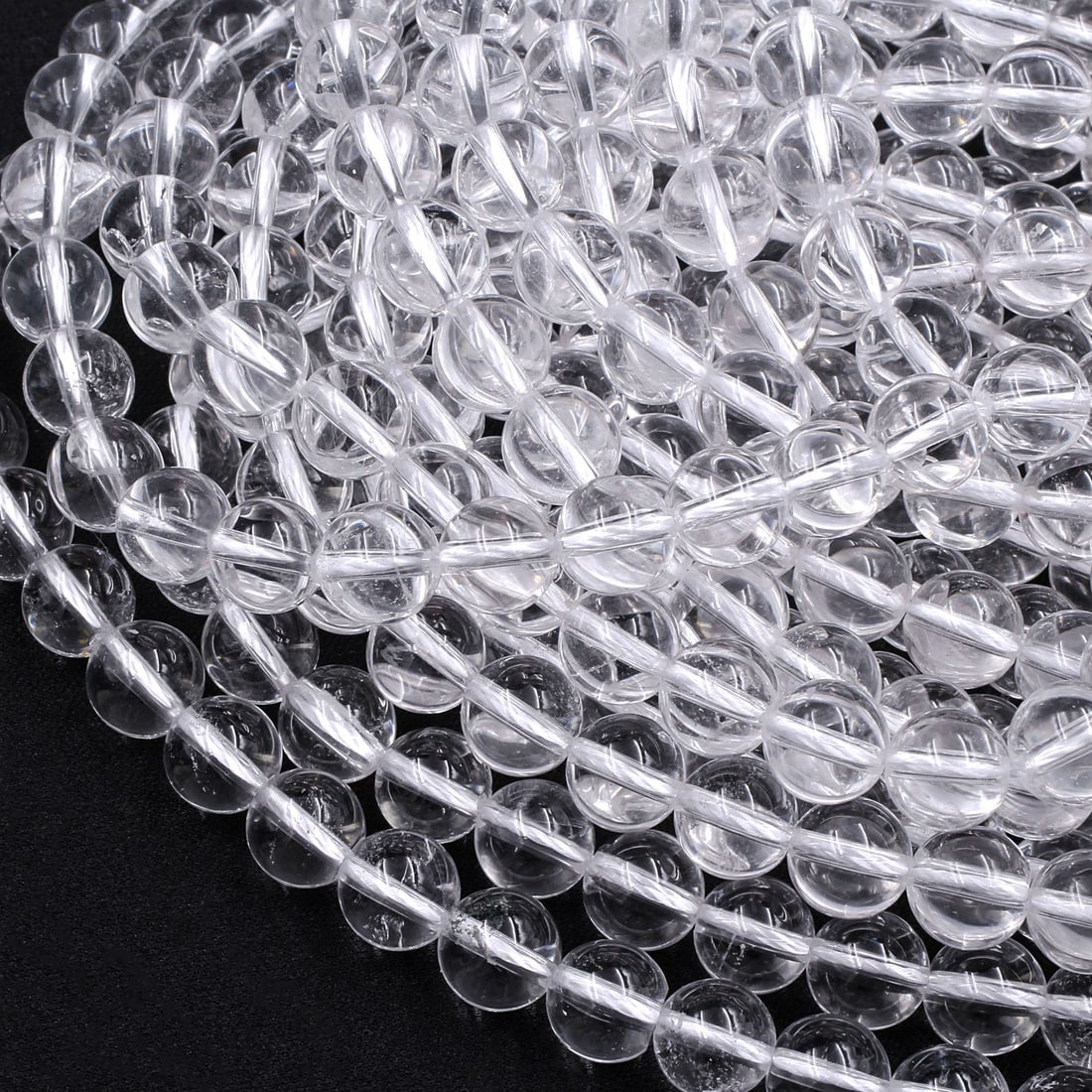 Super Clear Natural Rock Crystal Quartz 8 MM Round Smooth Plain Beads 10 Strand: Super Clear Natural Rock Crystal Quartz 8 MM Round Smooth Plain Beads 10 Strand Product Type : Loose Beads Strand Gemstone : Crystal Quartz Beads Shape : Round Smooth Plain Beads Size : 8 MM Q