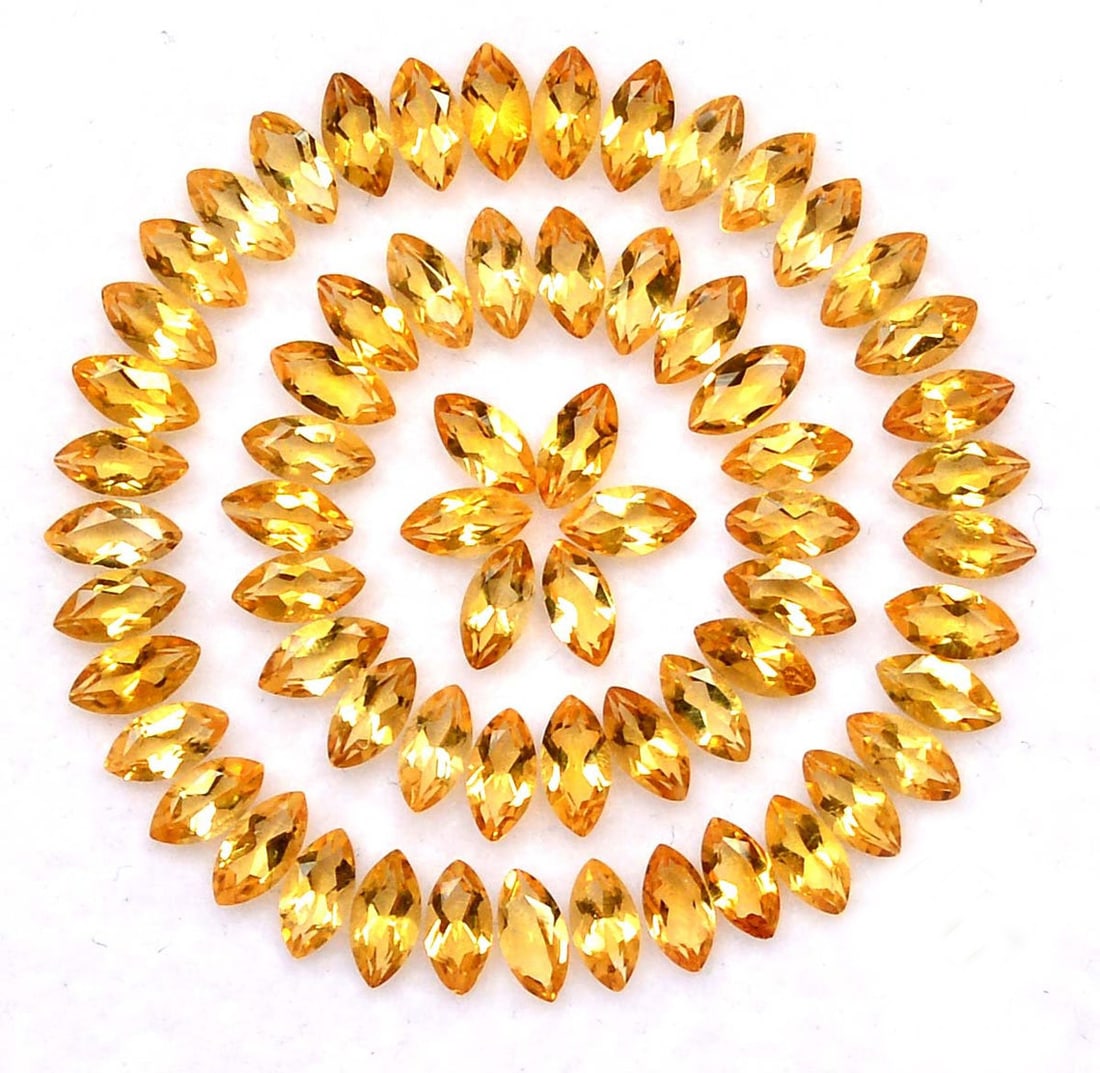 Citrine 4x8 MM Marquise Faceted Cut 20 Pieces (1 of 5)