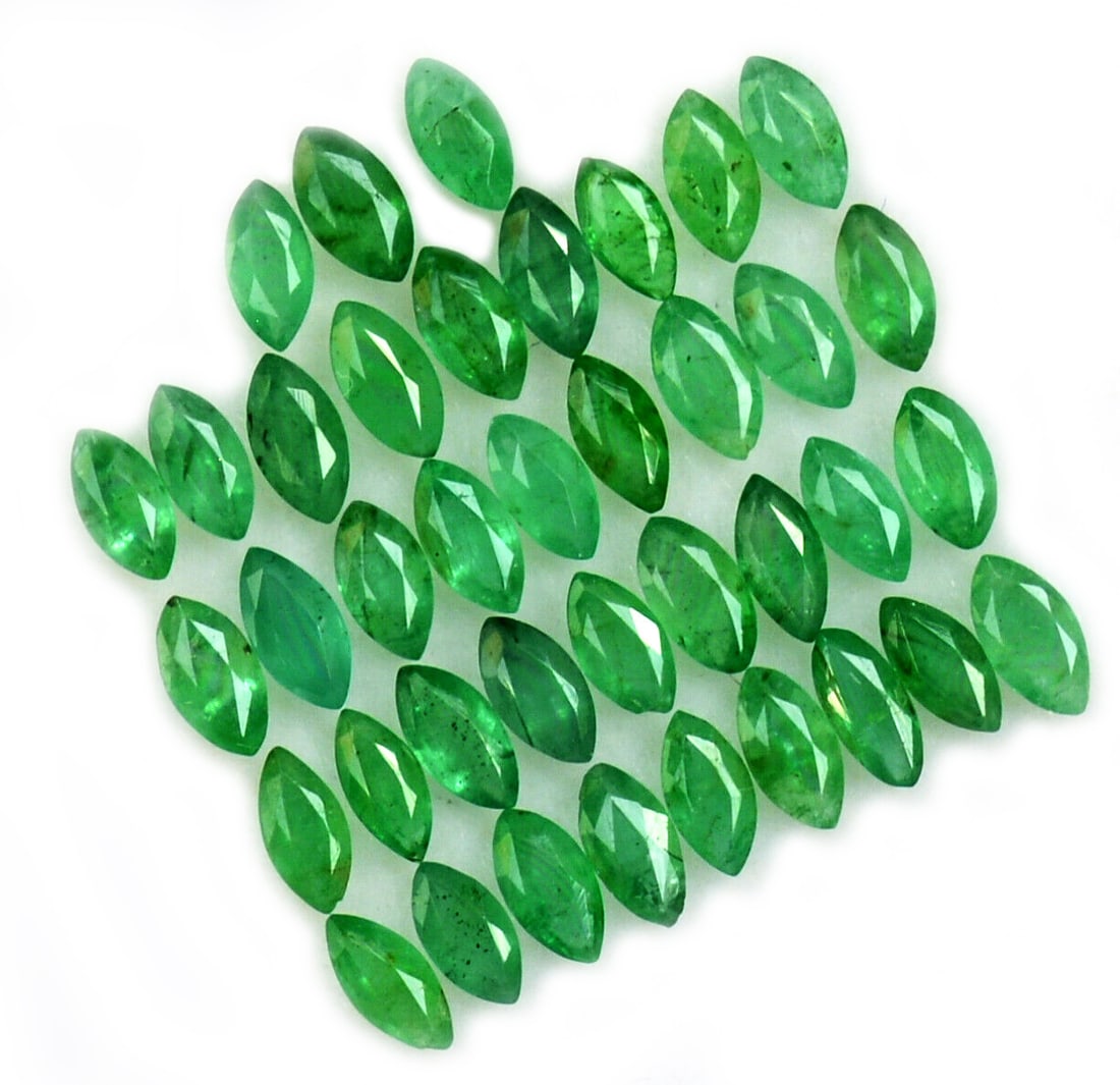 Emerald 3x6 MM Marquise Faceted Cut 50 Pieces (1 of 3)
