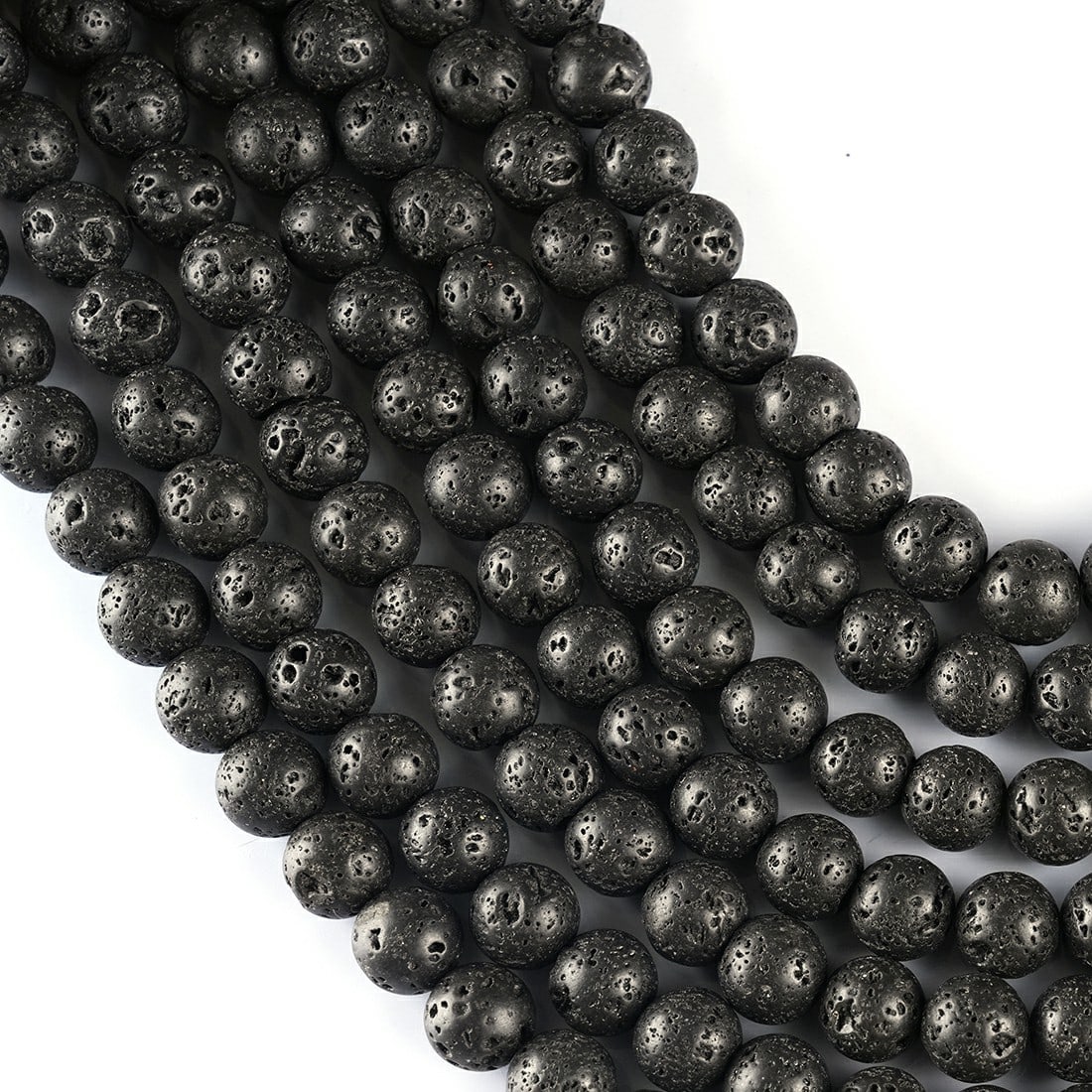 Lava Stone Gemstone 8 MM Round Smooth Beads 10 Strand (1 of 6)