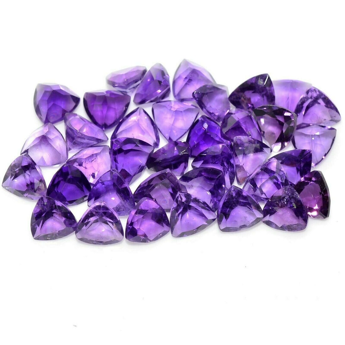 Amethyst 5 MM Trillion Faceted Cut 50 Pieces (1 of 2)
