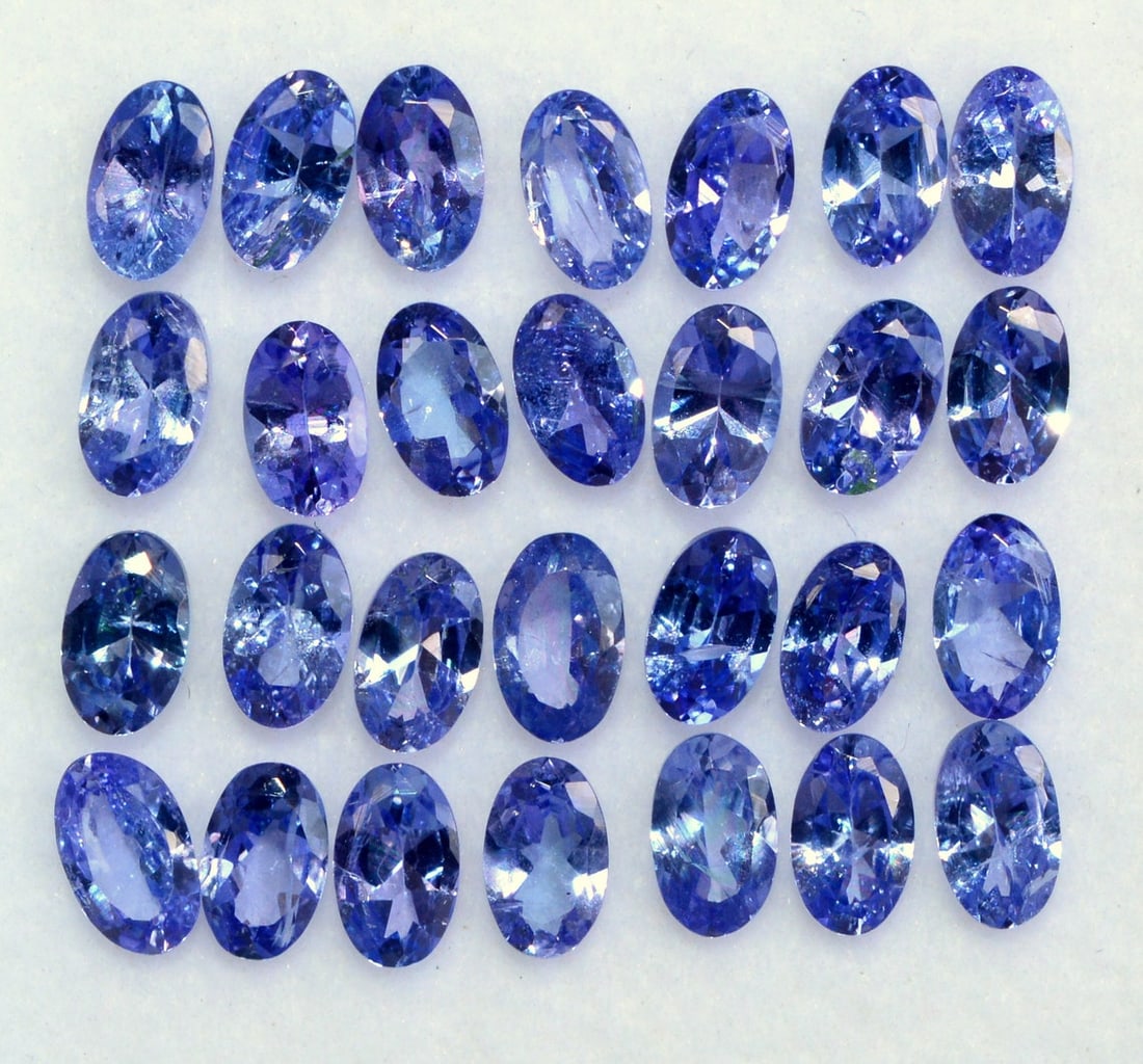 Tanzanite 5x3 MM Oval Faceted Cut 50 Pieces (1 of 4)