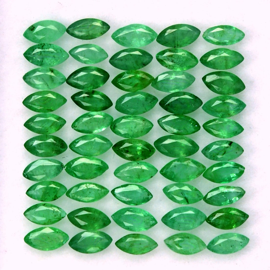 Emerald 2x4 MM Marquise Faceted Cut 100 Pieces (1 of 3)