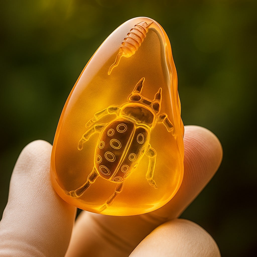 Natural Golden Citrine Insect Carved on Rough 88.9 Cts. Gemstone: Natural Golden Citrine Insect Carved on Rough 88.9 Cts. Gemstone Citrine Shape : Insect Carved on Size : 40x27x16 MM Color : Golden Yellow Type : Rough Quantity : 1 Piece Weig