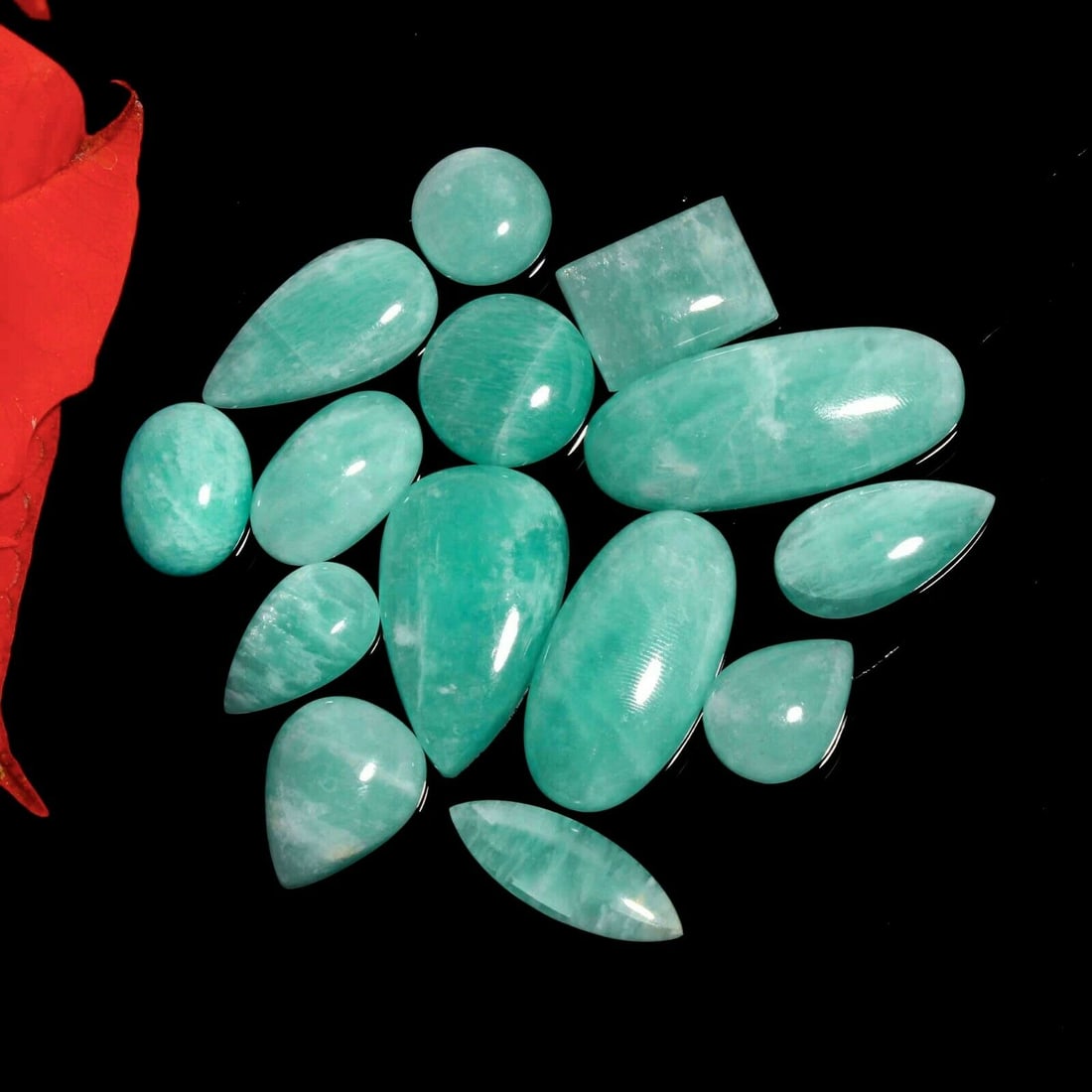 Natural Amazonite Gemstone Mix Shape 5000 Cts. (1 of 5)