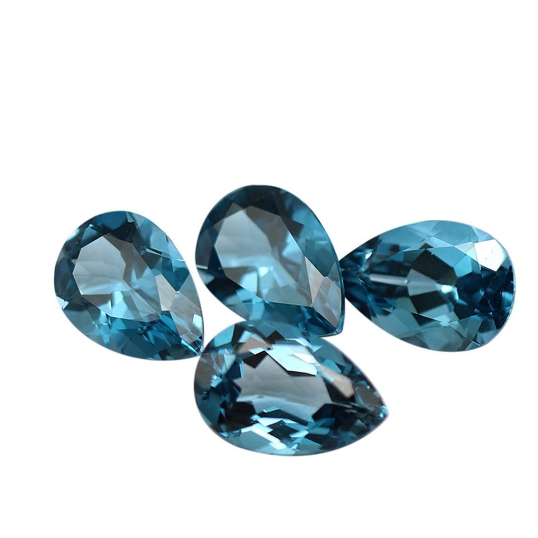 London Blue Topaz 7x5 MM Pear Faceted Cut 15 Pieces: Natural London Blue Topaz 7x5 MM Pear Faceted Cut 15 Pieces Gemstone : London Blue Topaz Shape : Pear Size : 7x5 MM Color : London Blue Type : Faceted Cut Quantity : 15 Pieces