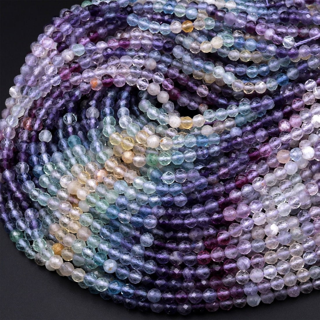 Natural Multicolor Fluorite Shaded Gemstone 4 mm Round Micro Faceted Beads 10 Strand: Natural Multicolor Fluorite Shaded Gemstone 4 mm Round Micro Faceted Beads 10 Strand Product Type : Loose Beads Strand Gemstone : Multicolor Fluorite Shaded Beads Shape : Round Micro Faceted Beads Siz