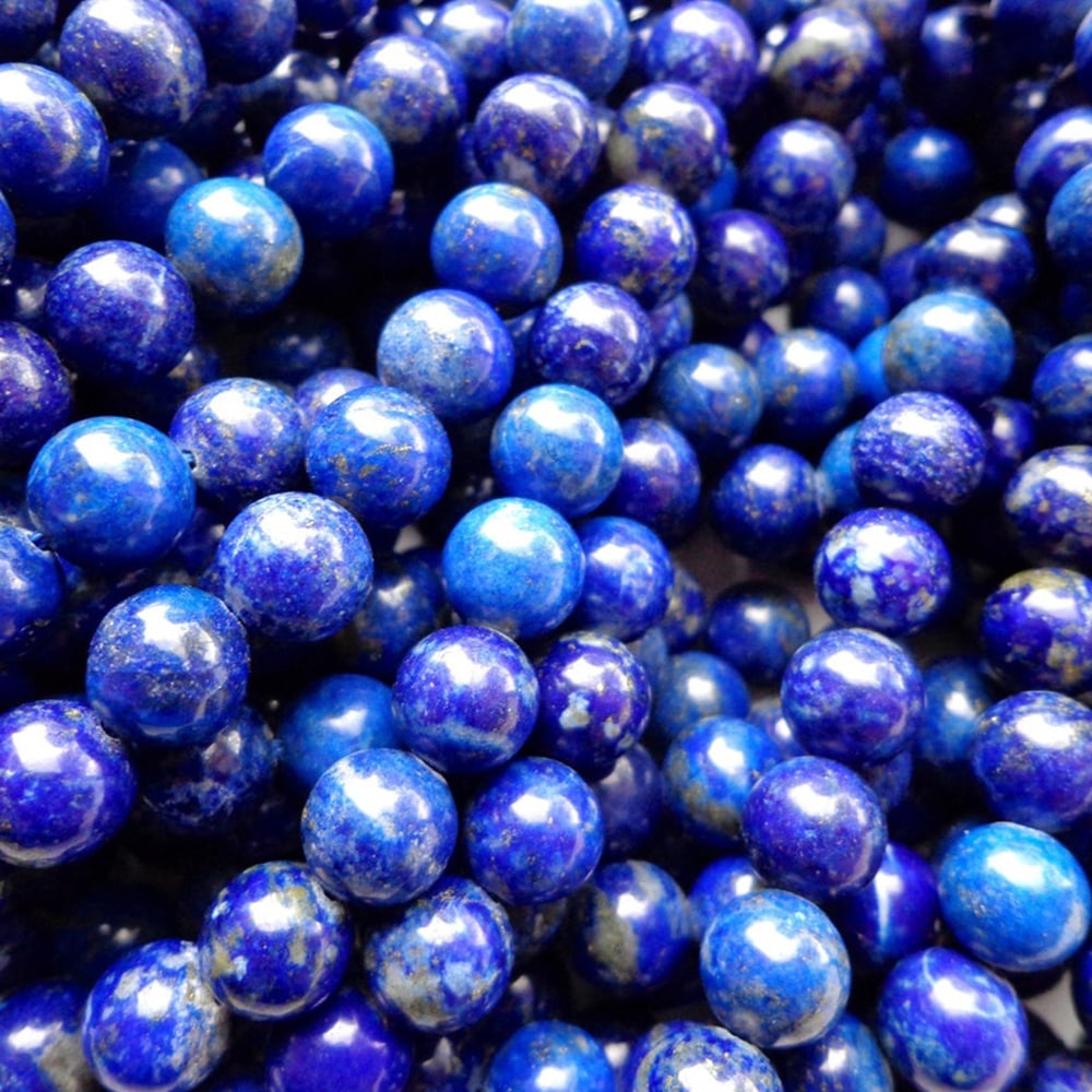 Natural Lapis Lazuli Gemstone 8 mm Round Smooth Plain Beads 5 Strand: Natural Lapis Lazuli Gemstone 8 mm Micro Round Smooth Plain Beads Rondelle 5 Strand 15.5 Inches Each Product Type : Loose Beads Strand Gemstone : Lapis Lazuli Beads Shape : Round Smooth Plain Beads Si