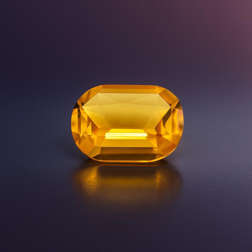 Natural Citrine 6.45 Ct Oval Cut Gemstone (1 of 5)