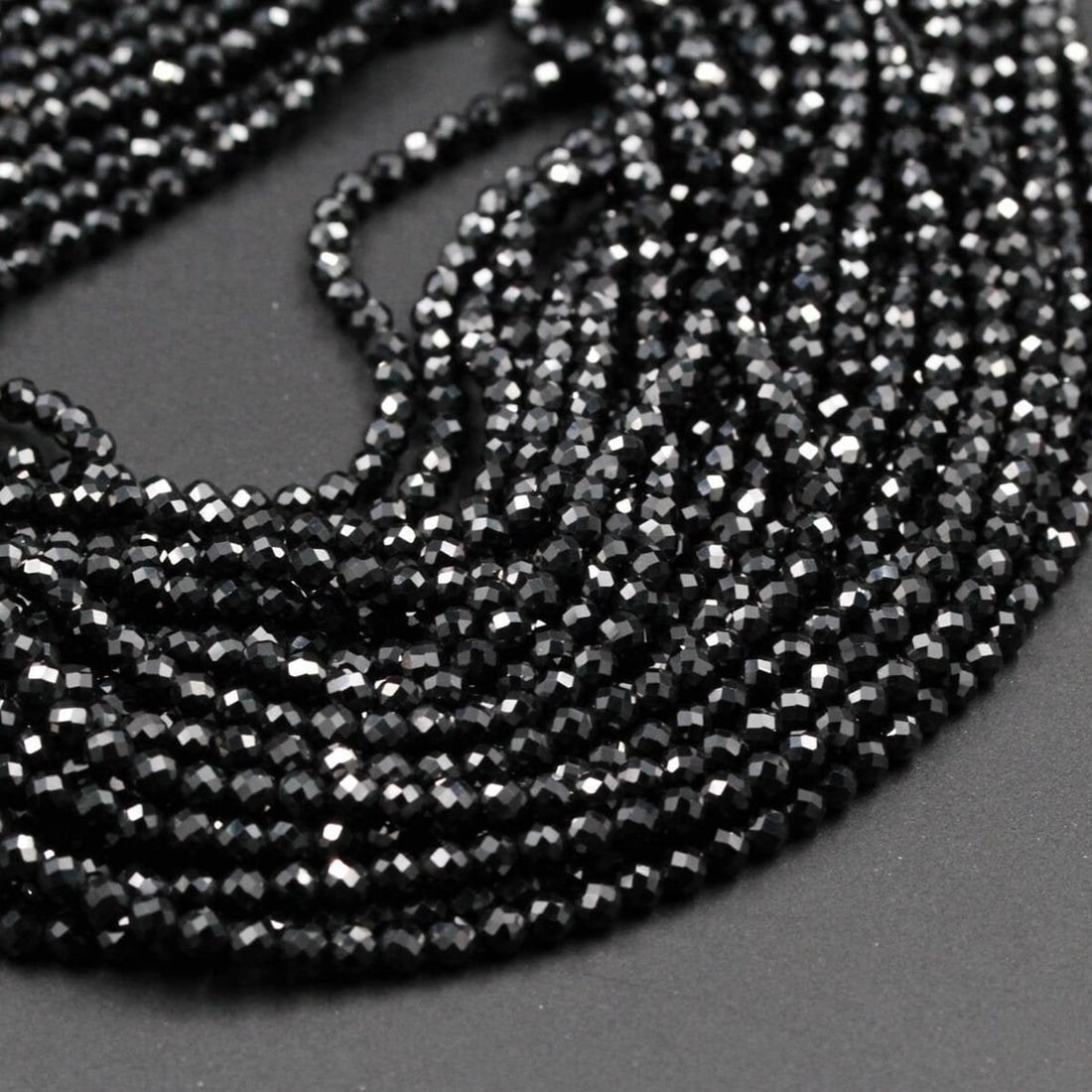 Natural Black Spinel Gemstone 4 mm Round Micro Faceted Beads 10 Strand: Natural Black Spinel Gemstone 4 mm Round Micro Faceted Beads 10 Strand Product Type : Loose Beads Strand Gemstone : Black Spinel Beads Shape : Round Micro Faceted Beads Size : 4 mm Quantity :