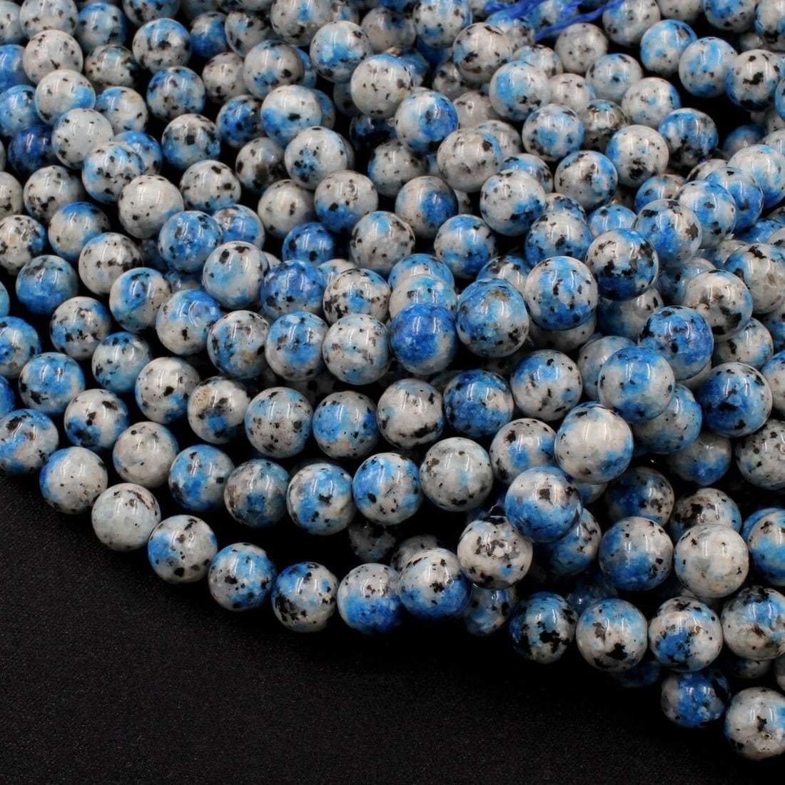 Natural K2 Jasper Gemstone 10 mm Round Smooth Plain Beads 10 Strand (1 of 6)