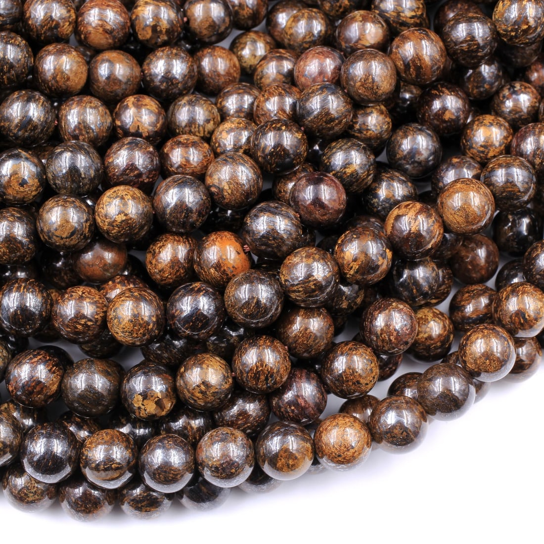 Natural Bronzite Gemstone 8 MM Round Smooth Plain Beads 10 Strand: Natural Bronzite Gemstone 8 MM Round Smooth Plain Beads 10 Strand Product Type : Loose Beads Strand Gemstone : Bronzite Beads Shape : Round Smooth Plain Beads Size : 8 MM Quantity : 10 Lin