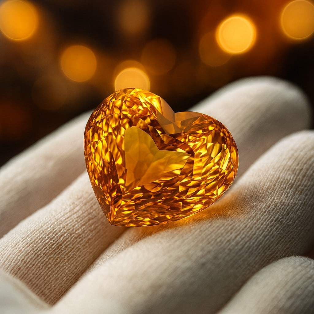 Natural Citrine Heart Concave Cut 10.5 Cts. Gemstone: Natural Citrine Heart Concave Cut 10.5 Cts. Gemstone Gemstone : Citrine Shape : Heart Size : 14.5X15X10 MM Color : Golden Yellow Type : Concave Cut Quantity : 1 Pieces Weigh