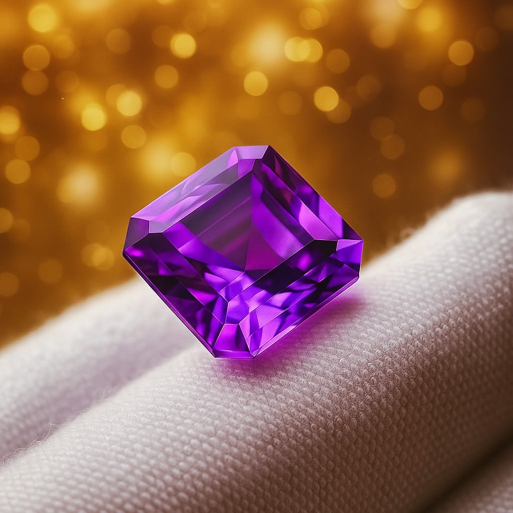Natural Amethyst Octagon Faceted Cut 8.05 Cts. Gemstone: Natural Amethyst Octagon Faceted Cut 8.05 Cts. Gemstone Gemstone : Amethyst Shape : Octagon Size : 12X12X9.5 MM Color : Purple Type : Faceted Cut Quantity : 1 Pieces Weight