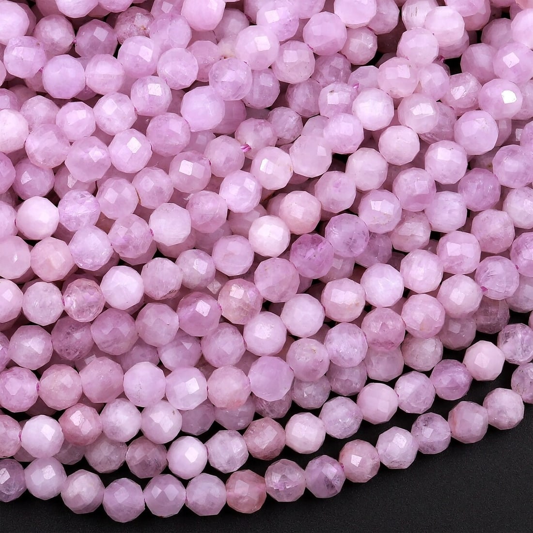 Natural Kunzite Gemstone 2 mm Round Micro Faceted Beads 10 Strand: Natural Kunzite Gemstone 2 mm Round Micro Faceted Beads 10 Strand Product Type : Loose Beads Strand Gemstone : Kunzite Beads Shape : Round Micro Faceted Beads Size : 2 mm Quantity : 10 Lin
