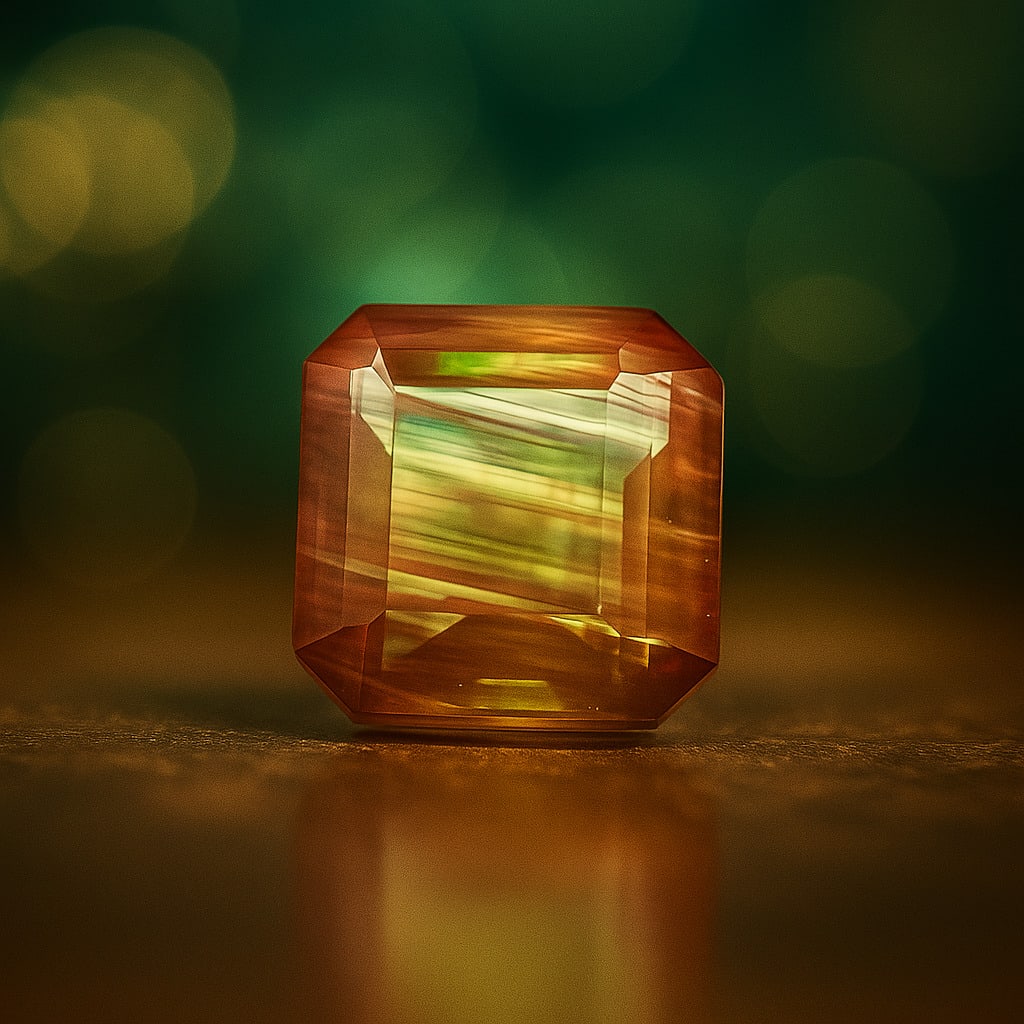 Natural Sunstone 8.25 Ct Square Cut Gemstone (1 of 5)