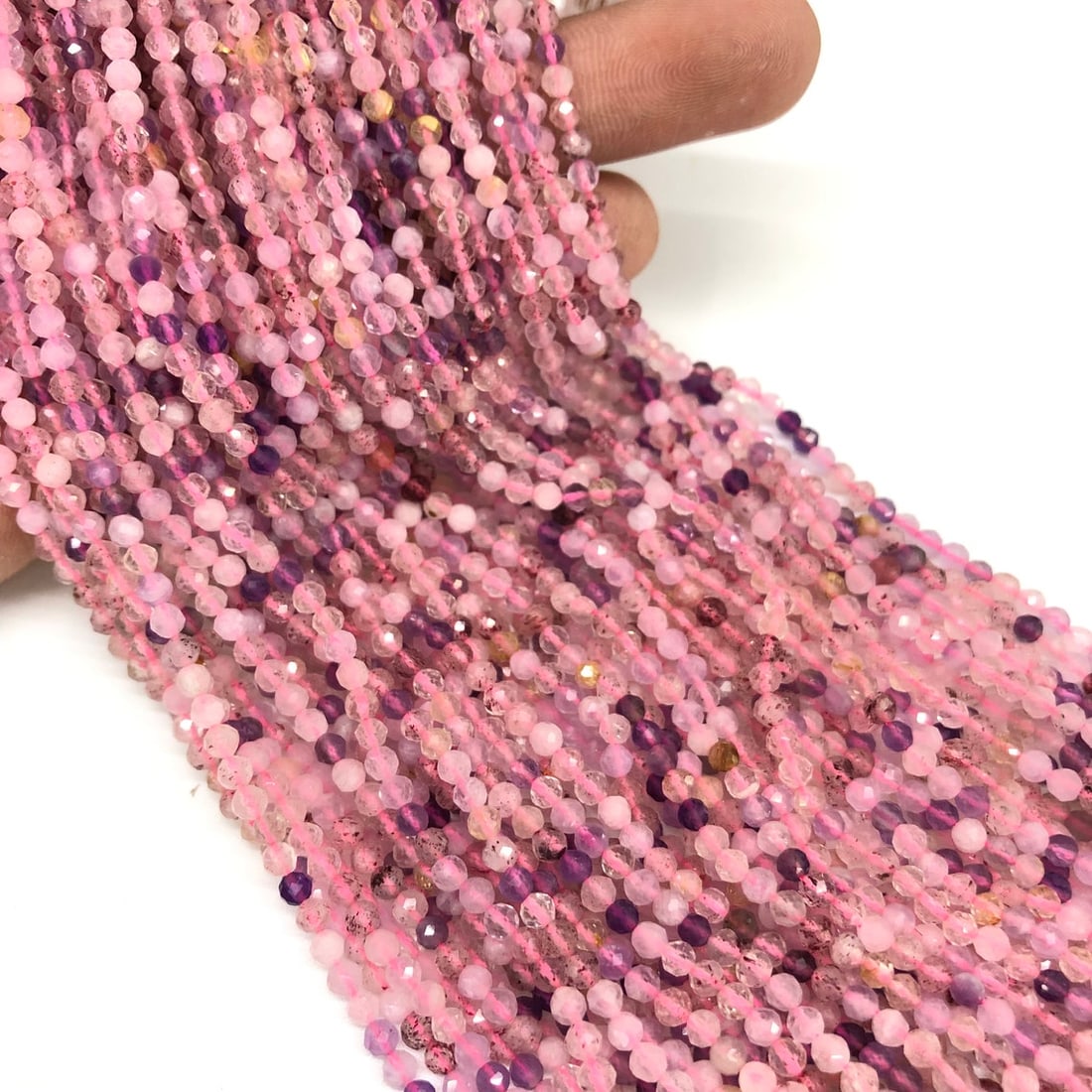 Natural Super Seven Quartz Gemstone 3 mm Round Faceted Cut Beads 10 Strand: Natural Super Seven Quartz Gemstone 3 mm Micro Round Faceted Cut Beads Rondelle 10 Strand 15.5 Inches Each Product Type : Loose Beads Strand Gemstone : Super Seven Quartz Beads Shape : Round Faceted C