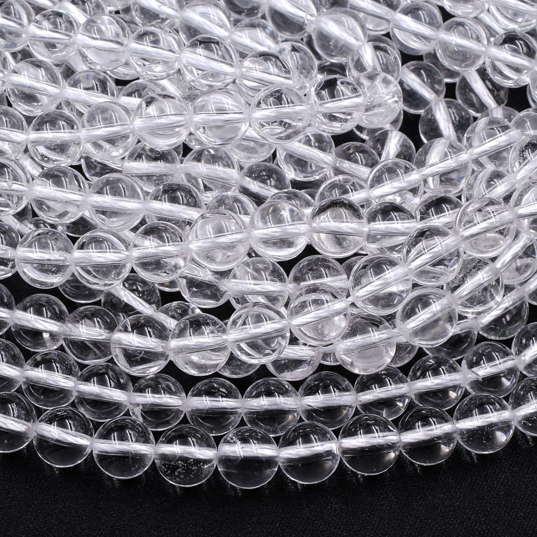 Super Clear Natural Rock Crystal Quartz 6 MM Round Smooth Plain Beads 10 Strand: Super Clear Natural Rock Crystal Quartz 6 MM Round Smooth Plain Beads 10 Strand Product Type : Loose Beads Strand Gemstone : Crystal Quartz Beads Shape : Round Smooth Plain Beads Size : 6 MM Q