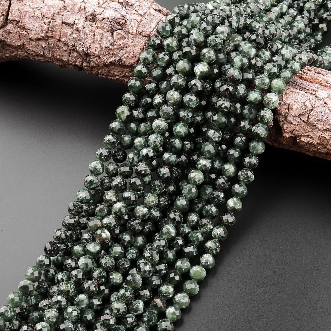 Natural Green Seraphinite Gemstone 3 mm Round Micro Faceted Beads 10 Strand: Natural Green Seraphinite Gemstone 3 mm Round Micro Faceted Beads 10 Strand Product Type : Loose Beads Strand Gemstone : Green Seraphinite Beads Shape : Round Micro Faceted Beads Size : 3 mm Q