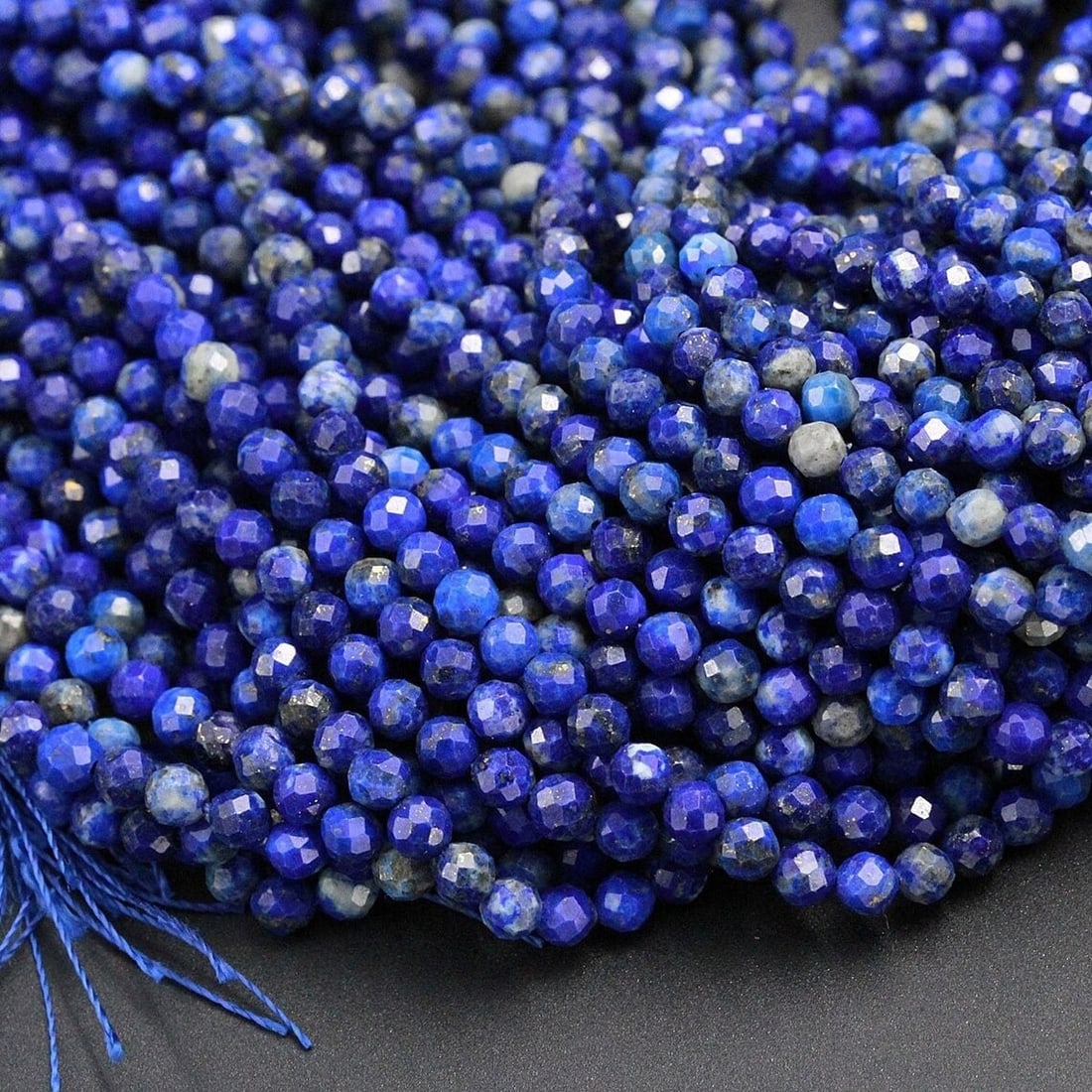 Natural Lapis Lazuli Gemstone 2 mm Round Micro Faceted Beads 10 Strand: Natural Lapis Lazuli Gemstone 2 mm Round Micro Faceted Beads 10 Strand Product Type : Loose Beads Strand Gemstone : Lapis Lazuli Beads Shape : Round Micro Faceted Beads Size : 2 mm Quantity :