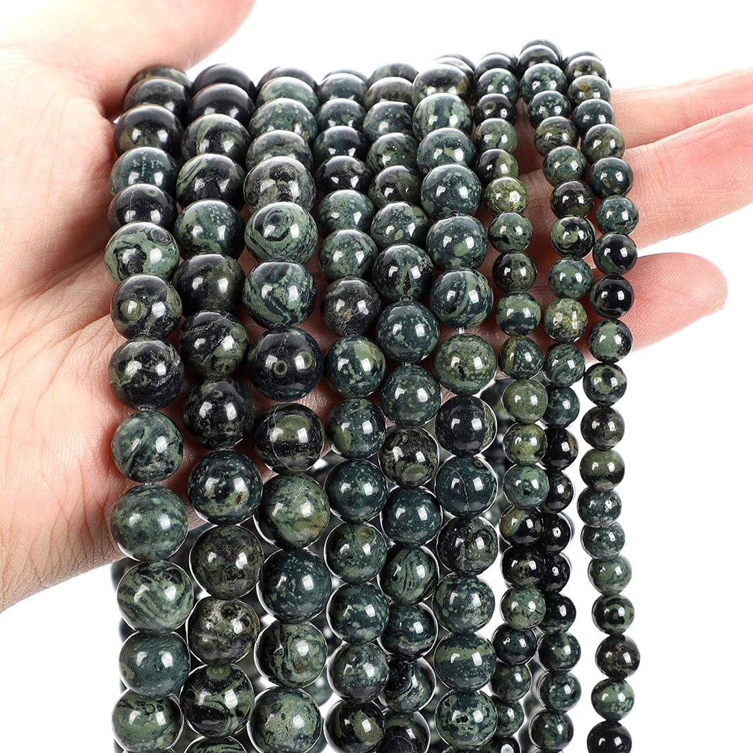 Natural Green Sparrow Jasper Gemstone 4 mm Round Smooth Plain Beads 10 Strand: Natural Green Sparrow Jasper Gemstone 4 mm Round Smooth Plain Beads 10 Strand Product Type : Loose Beads Strand Gemstone : Green Sparrow Jasper Beads Shape : Round Smooth Plain Beads Size : 4 mm