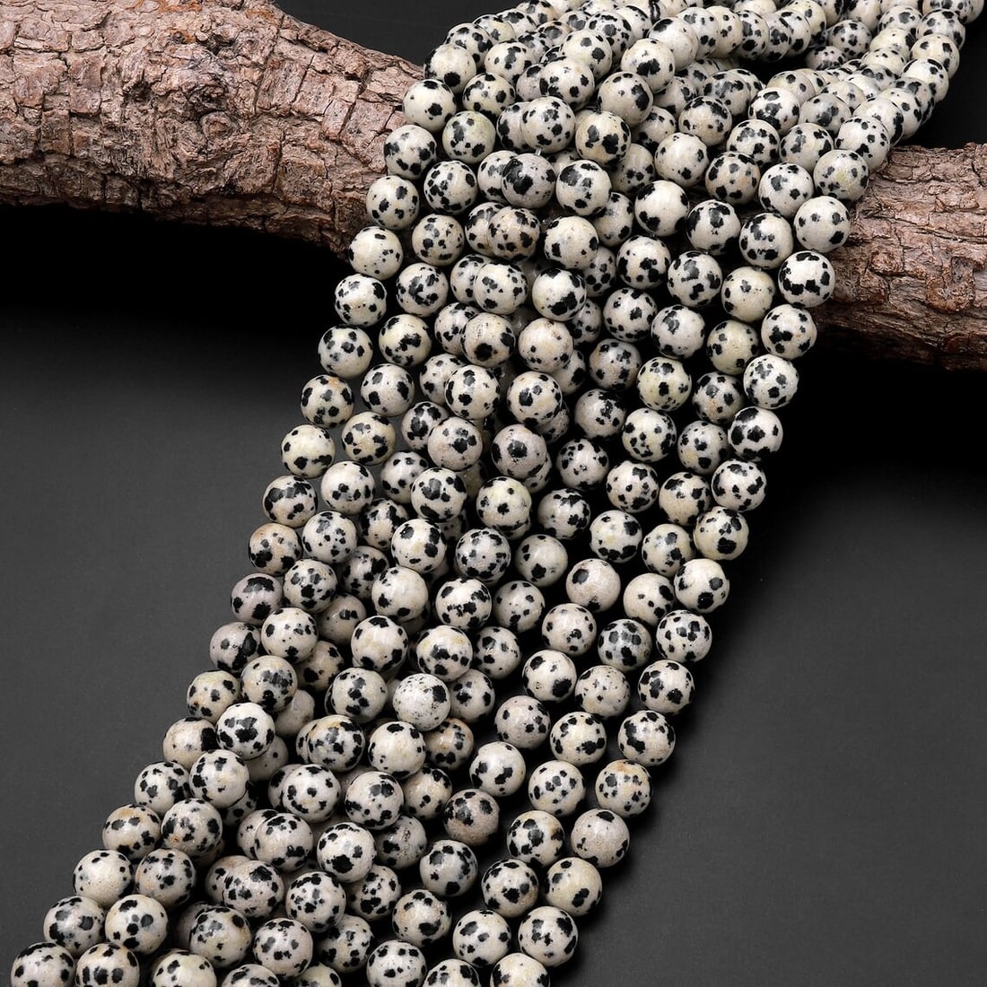 Natural Dalmatian Jasper Gemstone 10 mm Round Smooth Plain Beads 10 Strand: Natural Dalmatian Jasper Gemstone 10 mm Round Smooth Plain Beads 10 Strand Product Type : Loose Beads Strand Gemstone : Dalmatian Jasper Beads Shape : Round Smooth Plain Beads Size : 10 mm Qua