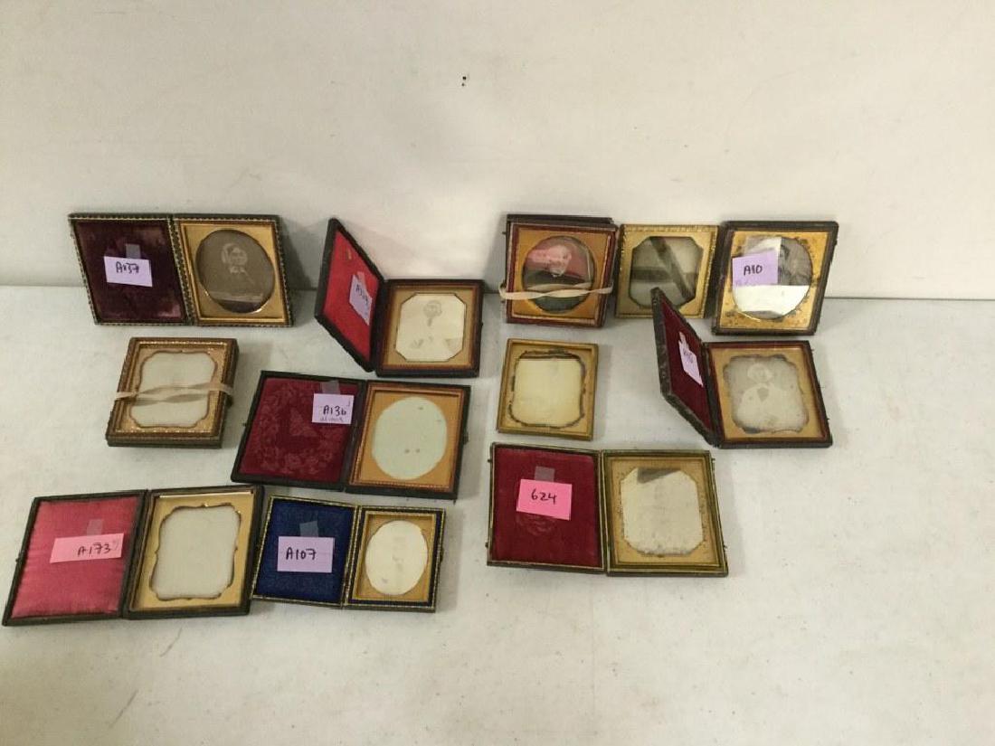 LOT OF 12 DAGUERREOTYPES. 11 ARE SIXTH-PLATE; 1 IS A (1 of 9)