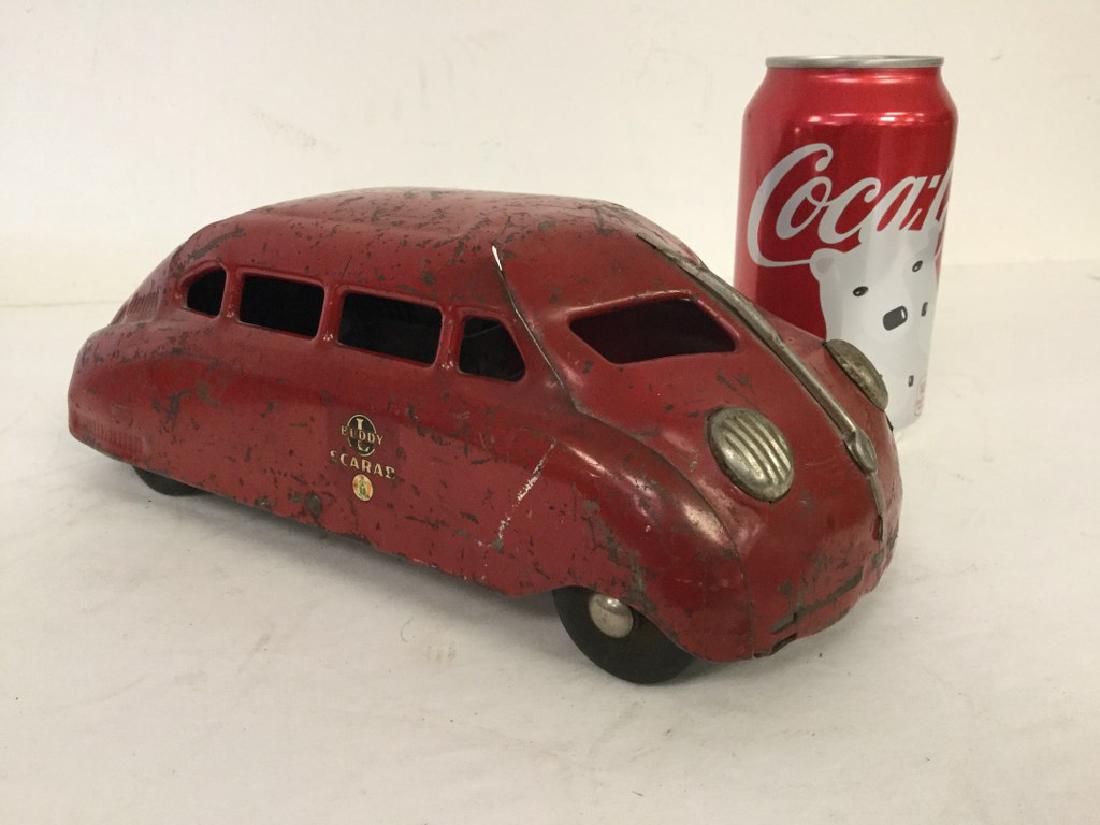 BUDDY L SCARAB PRESSED STEEL CAR, MECHANISM UNDERNEATH (1 of 3)