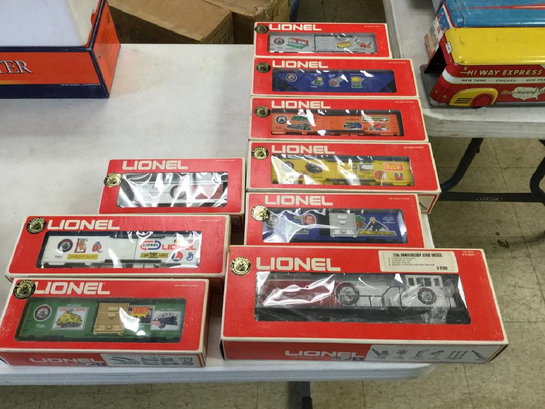 LIONEL 75TH ANNIVERSARY TRAIN SET, 9 PCS, INCLUDING NOS (1 of 5)