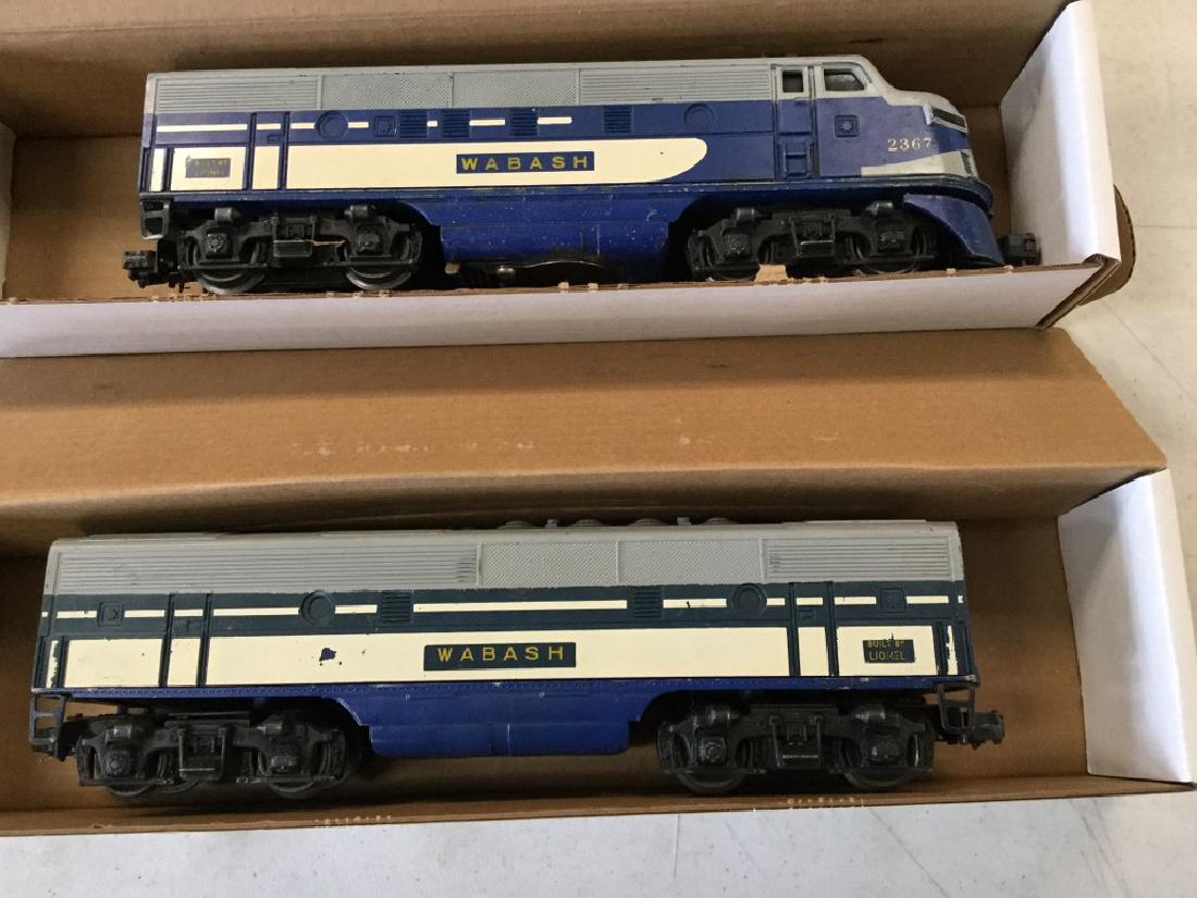 2 PCS LIONEL F3 AB WABASH NO 2367 ENGINES, USED, SLIGHT (1 of 2)