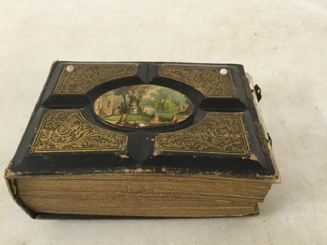 ESTATE VICTORIAN ALBUM W/CDV'S AND TINTYPES, INCLUDING (1 of 8)