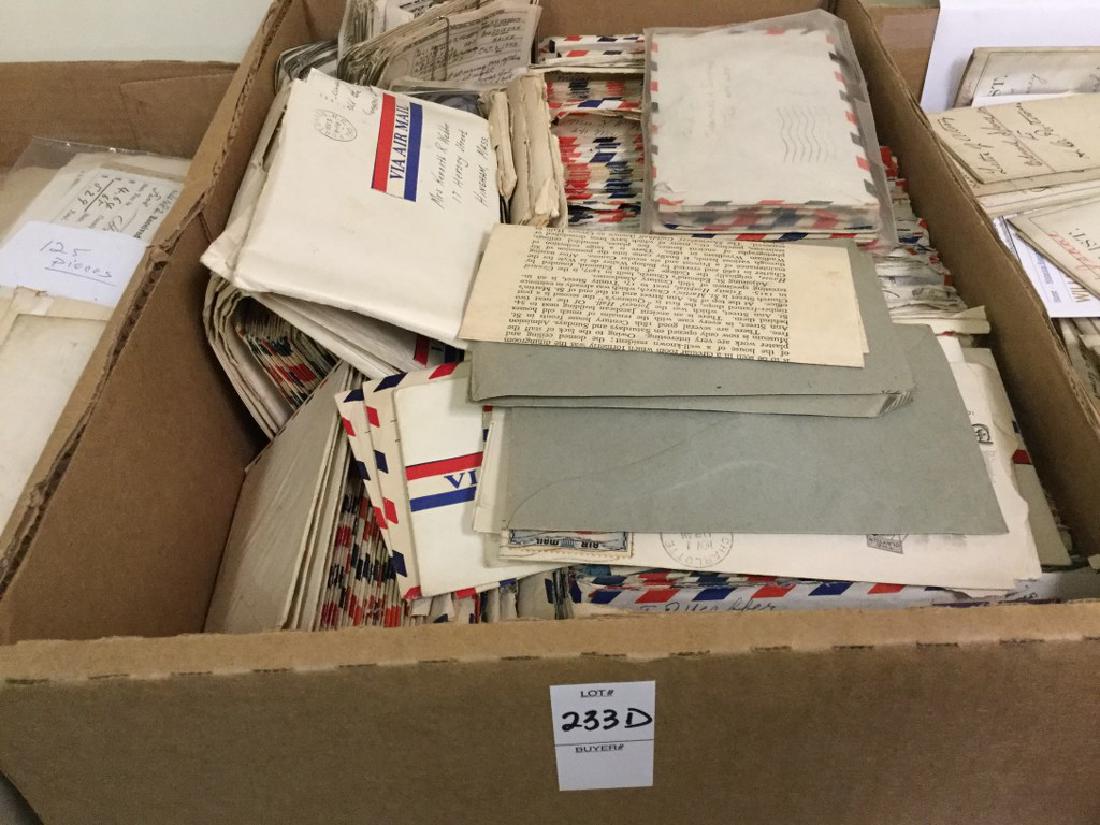 APPROX 700 LETTERS BETWEEN HUSBAND & WIFE DURING WWII,: APPROX 700 LETTERS BETWEEN HUSBAND & WIFE DURING WWII, 1ST LT KENNETH R WEBBER, AS PICTURED