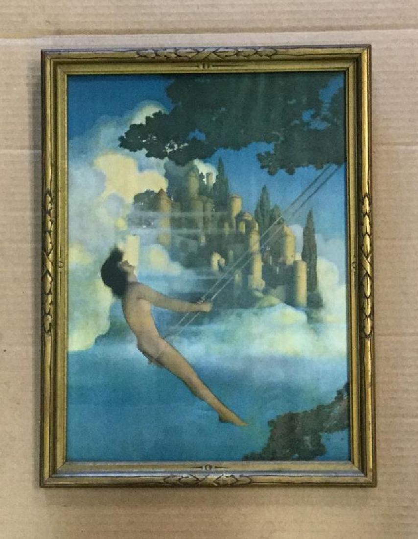 MAXFIELD PARRISH WHERE THE DINKY BIRD IS SINGING, IN (1 of 2)