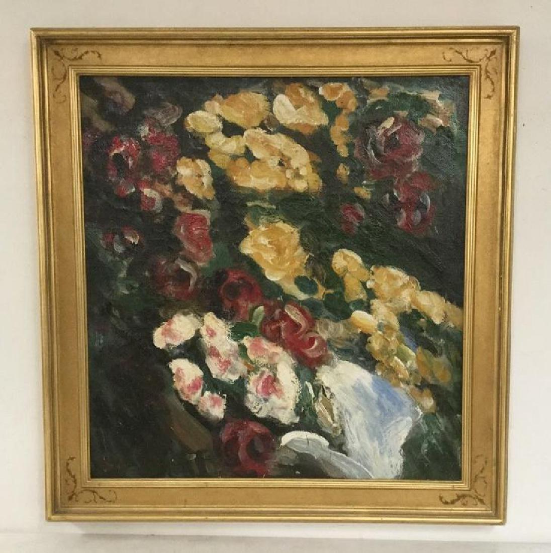 MERTON CLIVETTE (1868-1931) O/C IMPRESSIONIST FLORAL (1 of 3)