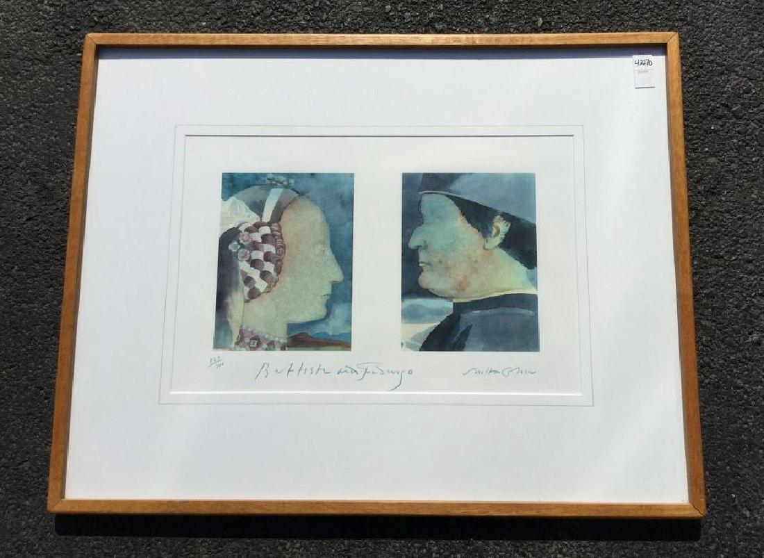 MILTON GLASER SIGNED PRINT, TITLED BATISTA AND (1 of 2)