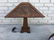 MODERN MISSION OAK TABLE LAMP WITH MICA SHADE, LAMP - 2