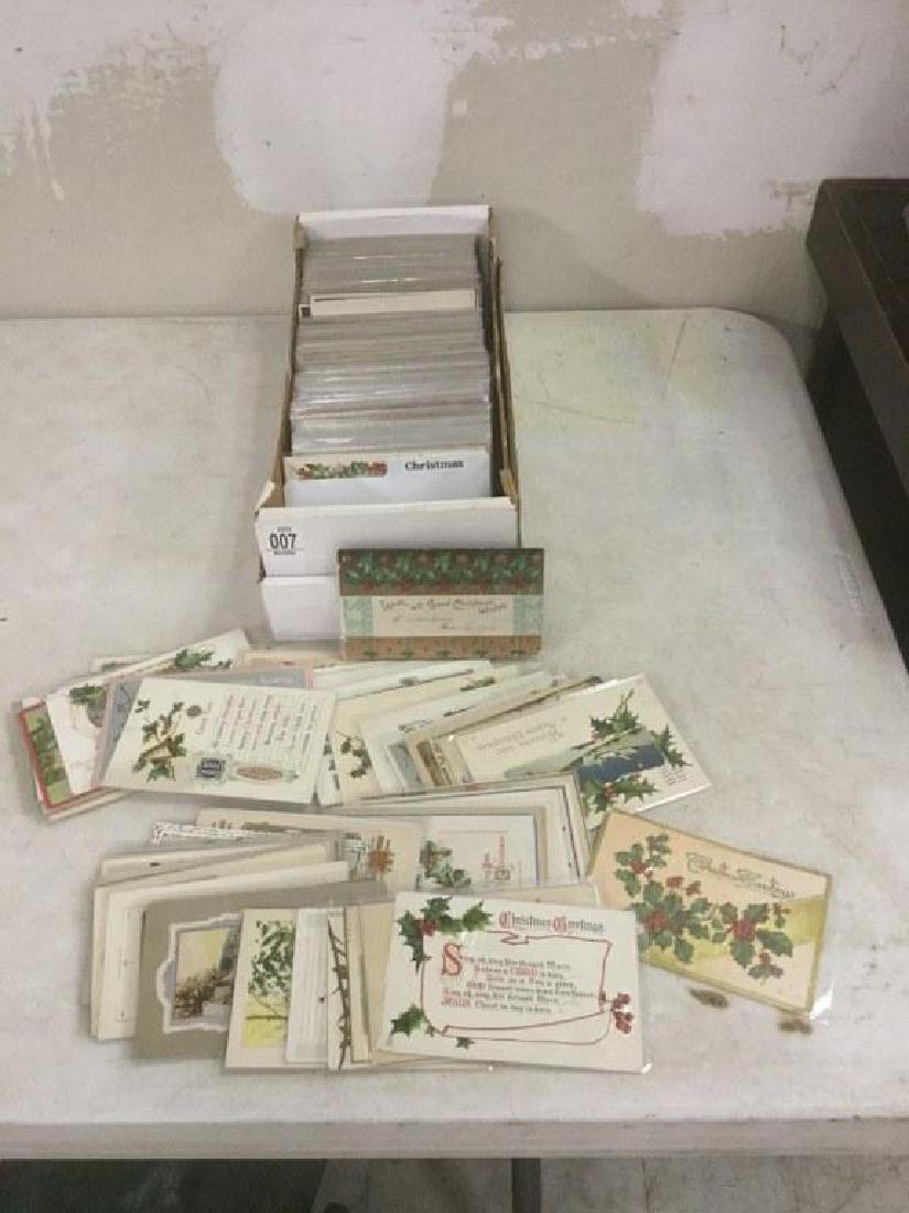 BOX OF APPROX 600-700 OLDER CHRISTMAS POSTCARDS FROM (1 of 1)