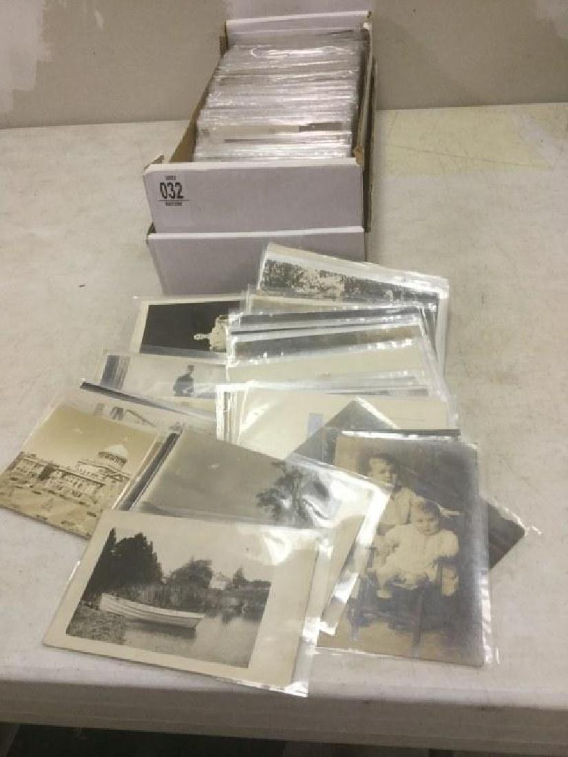BOX OF APPROX 500-600 OLDER REAL PHOTO POSTCARDS FROM (1 of 1)