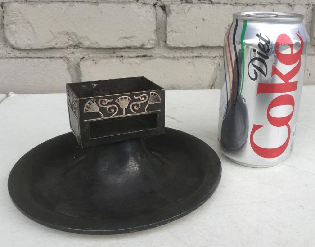 HEINTZ SILVER OVERLAY MATCH HOLDER, BOTTOM MEASURES 6 (1 of 3)