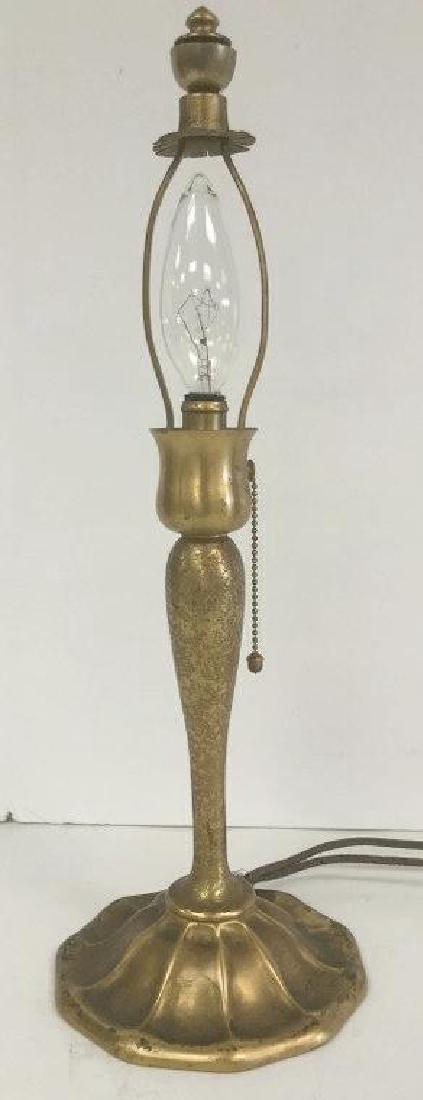 LOUIS C TIFFANY FURNACES INC FAVRILE BRONZE TABLE LAMP (1 of 4)