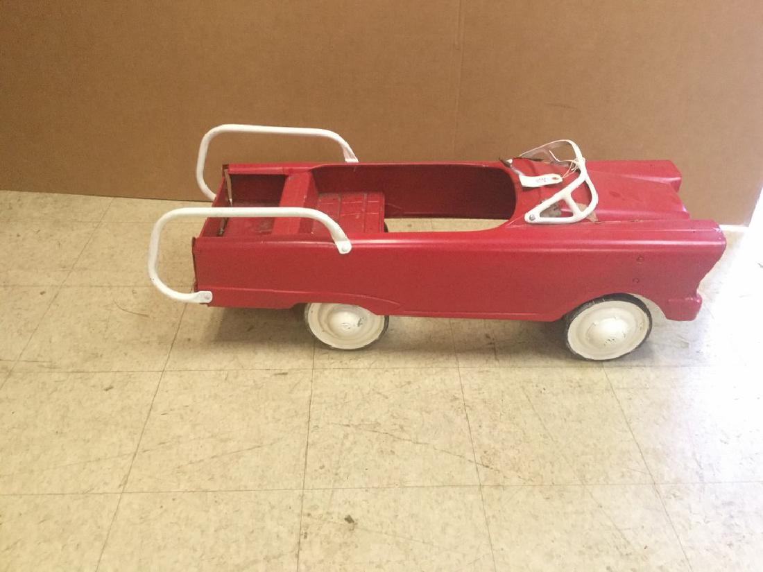 PARTIALLY RESTORED PEDAL FIRE ENGINE, FROM PEDAL CAR (1 of 2)