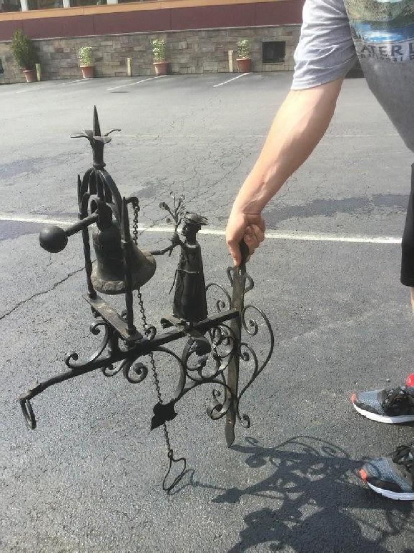 EARLY HAND MADE IRON BELL FROM A CHURCH OR MONASTERY, (1 of 5)