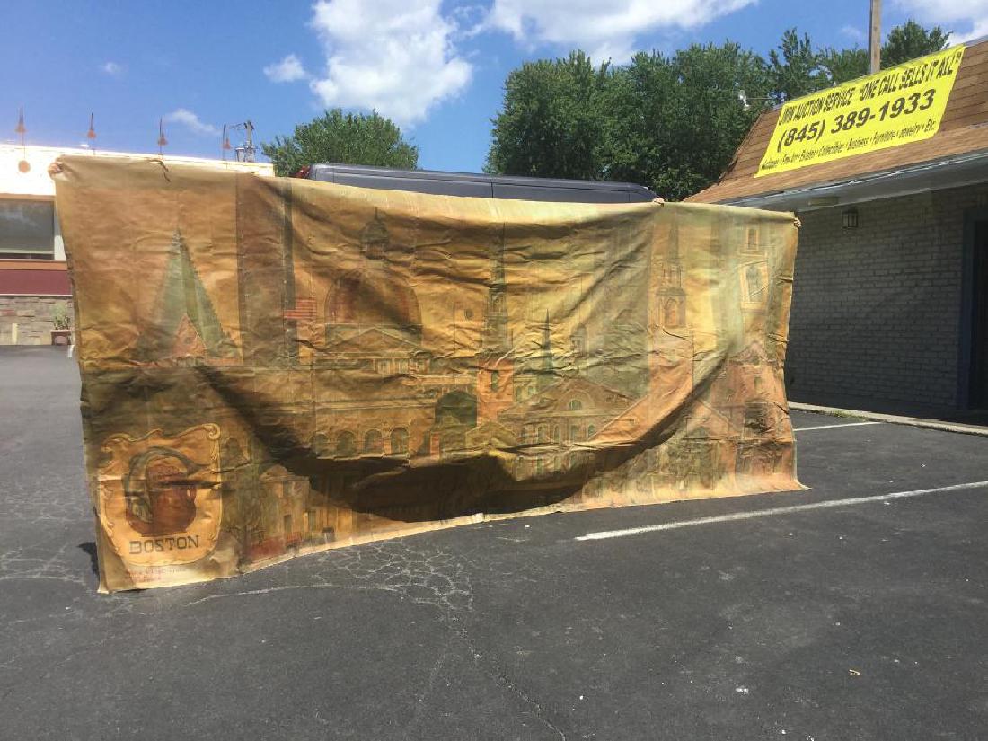 LARGE BOSTON O/C MURAL, CITY VIEWS FROM P J MORIARTY (1 of 6)