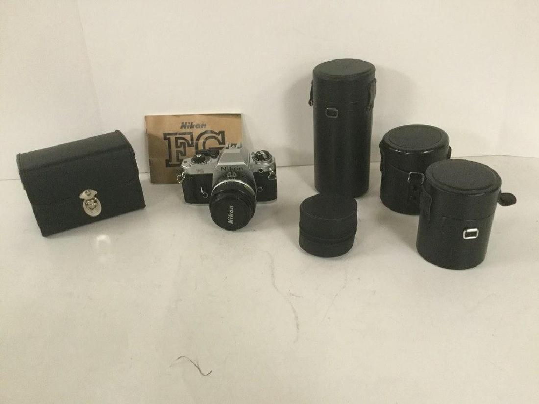 NIKON FG WITH NIKKOR 50MM LENS, PLUS SIGMA ZOOM LENS (1 of 6)