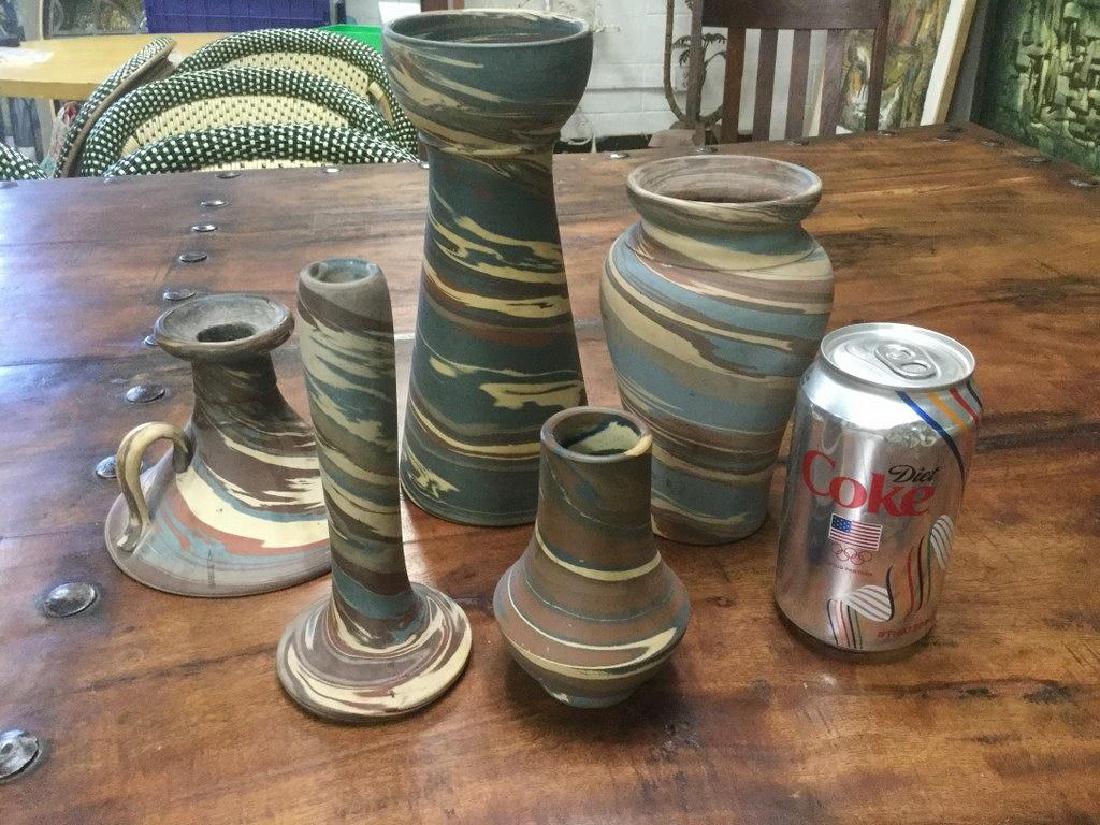 (5) PCS. NILOAK ART POTTERY IN NICE CONDITION, SEE NO (1 of 1)