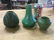 (3) MATTE GREEN PCS. ART POTTERY INCLUDING HAMPSHIRE,
