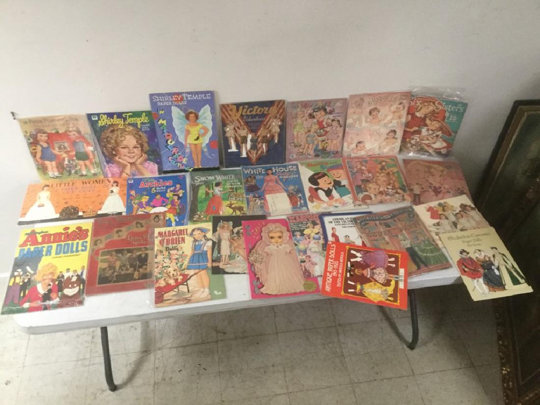 BOXLOT OF 25 PAPER DOLLS AND CUT OUTS, WIDE RANGE OF (1 of 5)