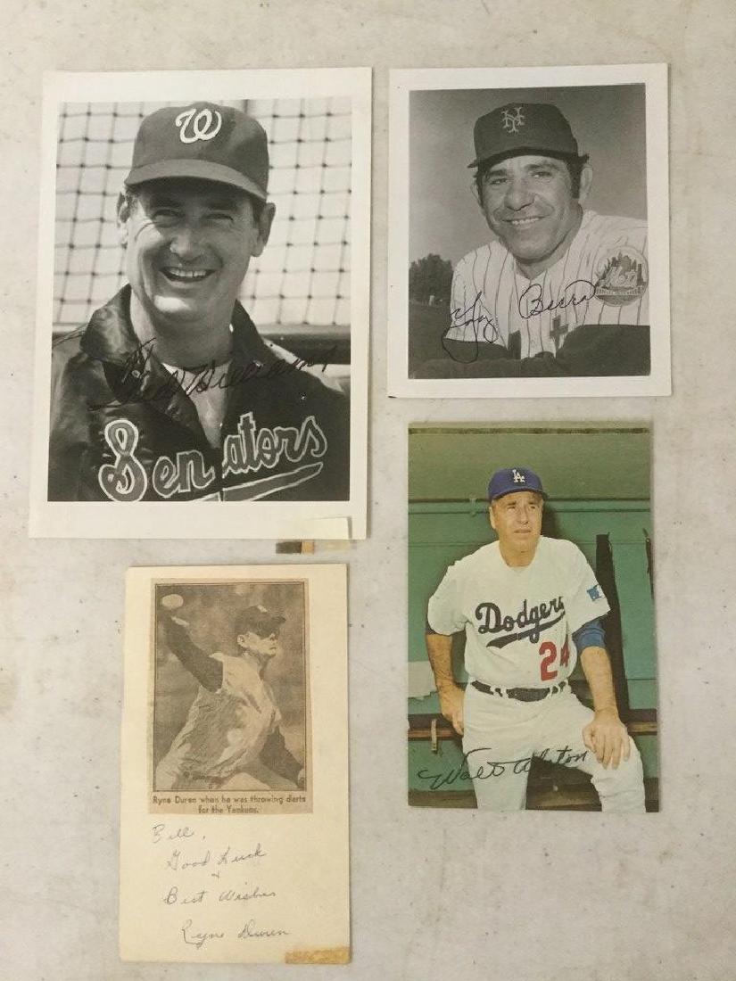 4 BASEBALL AUTOGRAPHS INCLUDING TED WILLIAMS SIGNED (1 of 1)
