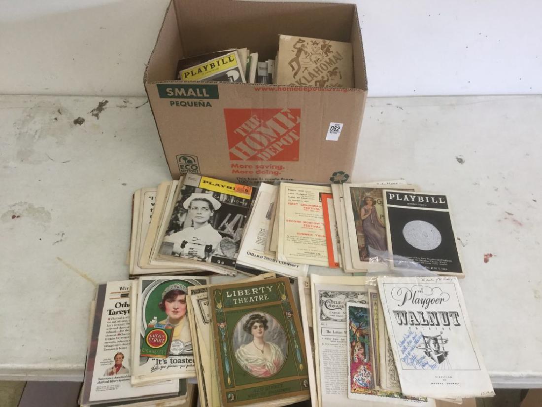 LARGE LOT OF OLDER PLAYBILLS AND THEATRE RELATED (1 of 3)